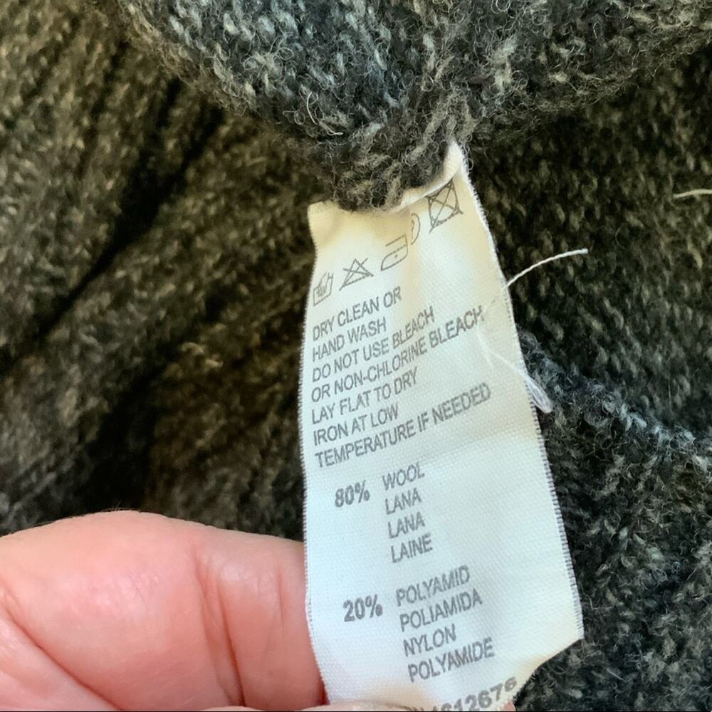 Bluemarine Uomo Wool Blend Charcoal Grey Sweater size XL - Picture 8 of 8